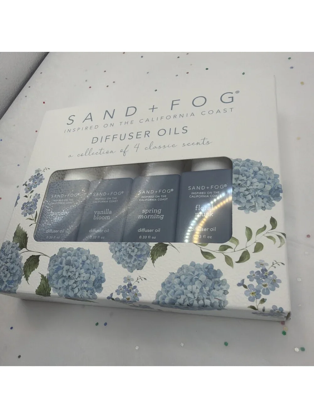 Sand + Fog Fragrance Diffuser Oil 4 Pack Laundry Day Vanilla Bloom Floral NEW